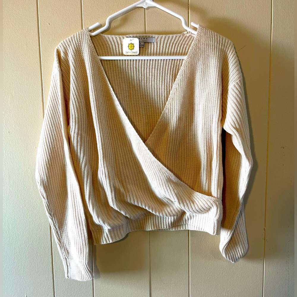 Deep V-neck Sweater